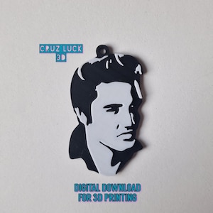 Elvis Presley digital file for 3D printing, STL file 3mf