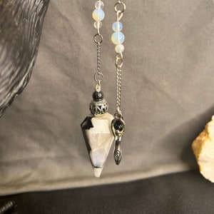 Rainbow Moonstone Pendulum