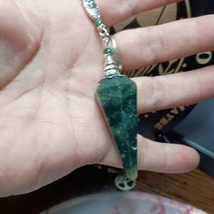 Moss Agate Pendulum