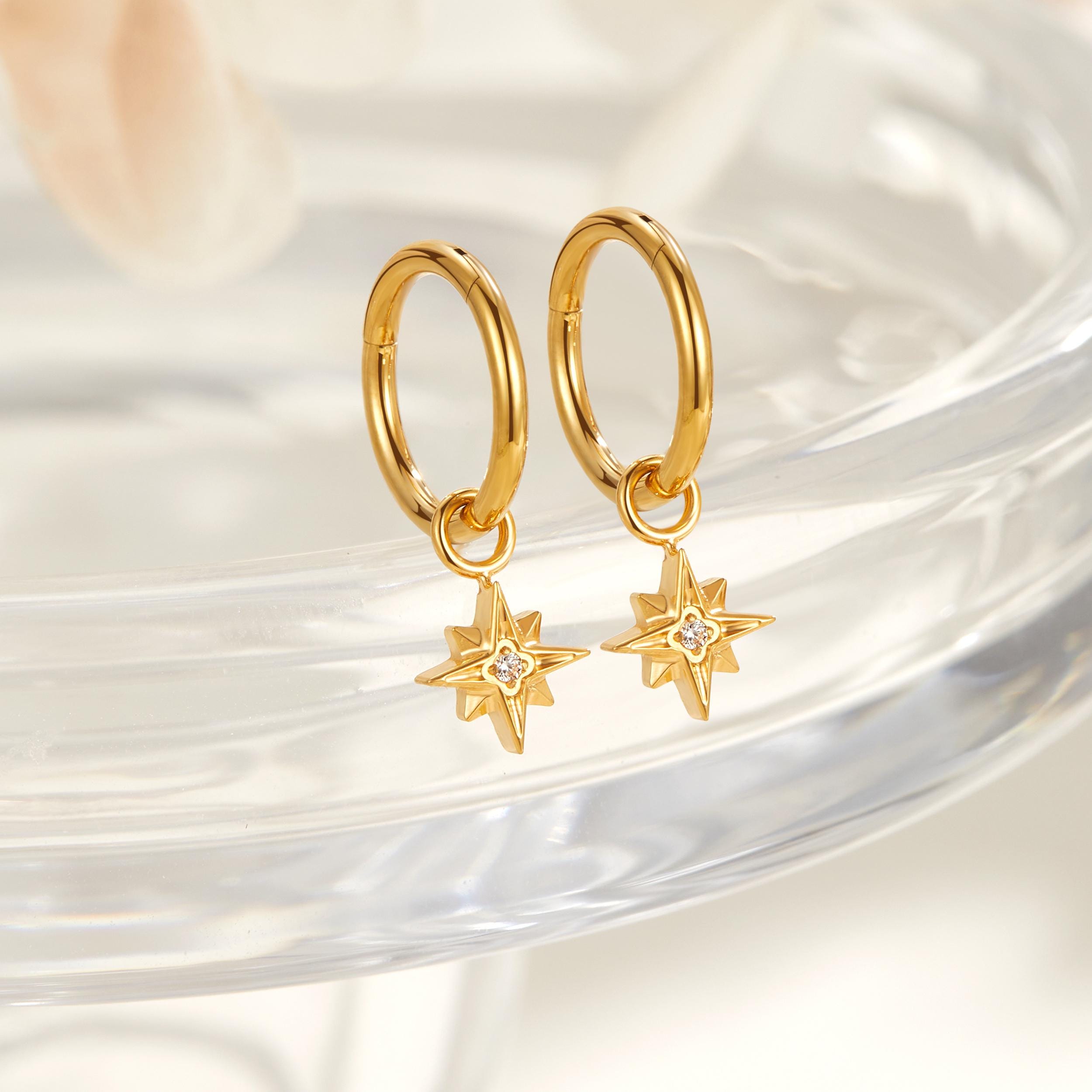 Orecchini A Bottone Con Disco In Pietra Naturale - BRONZALLURE - Luxury Zone - 8