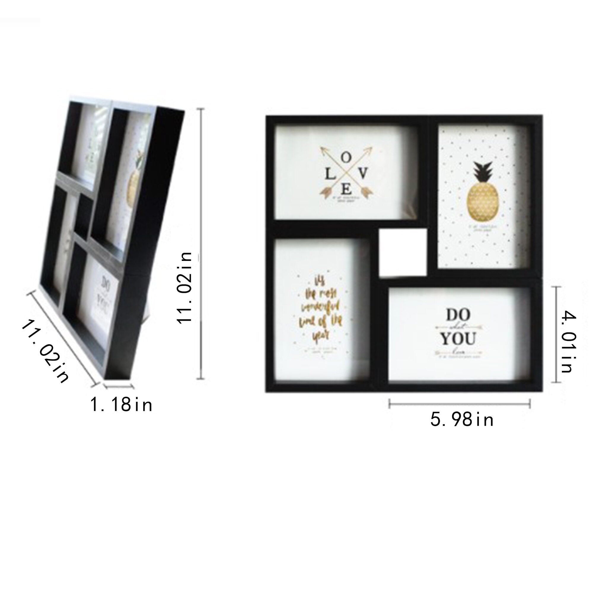 Creative FourFrame Photo Frame Setup WallMounted OnePiece Etsy