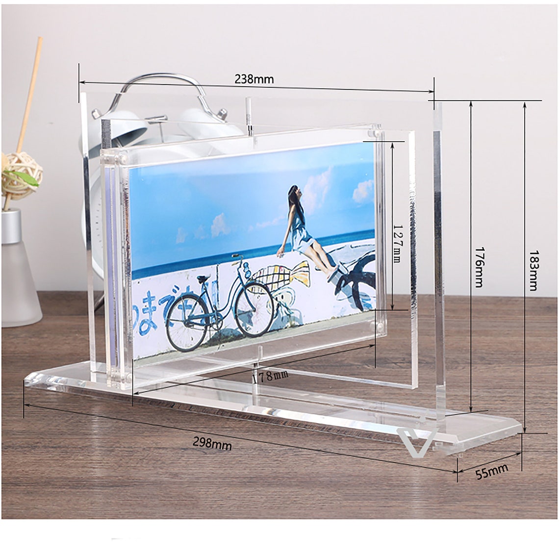 Transparent Rotating Photo FrameRotating Photo Frame7inch Etsy