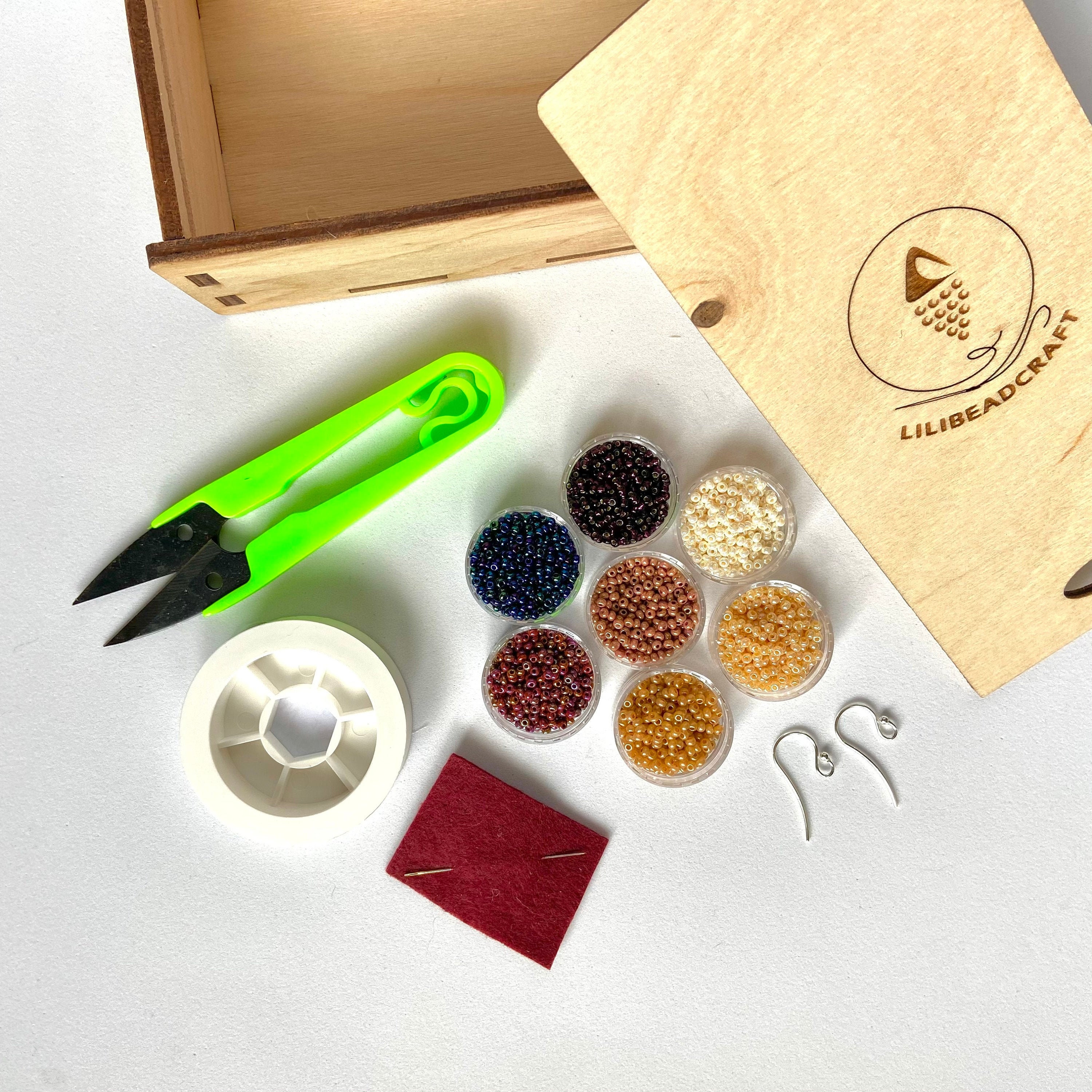 Seed bead kit Jewelry making KIT Kit for beading in Etsy