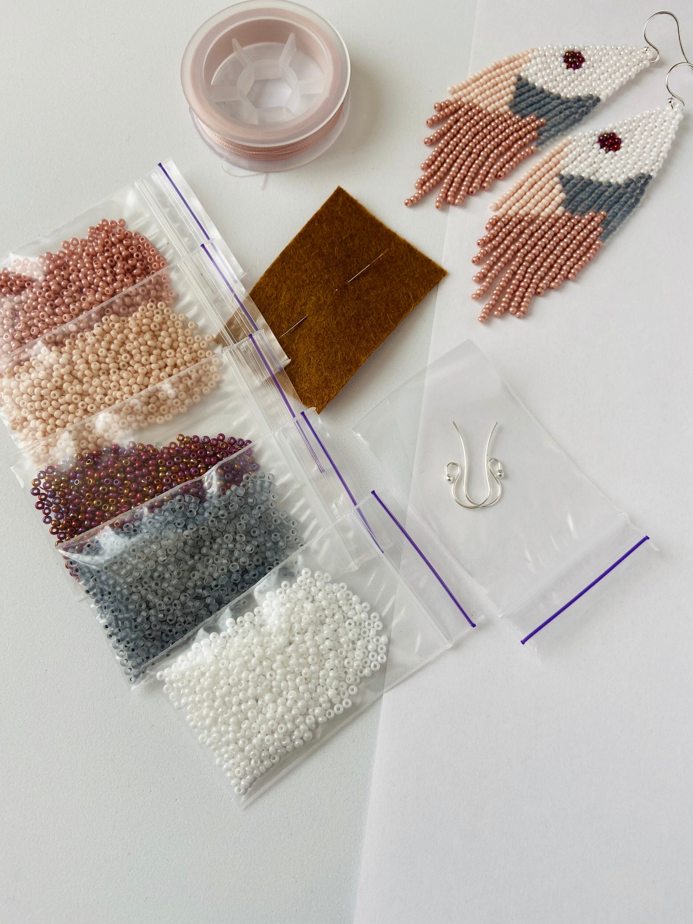 Seed bead kit Jewelry making KIT Kit for beading Best Etsy