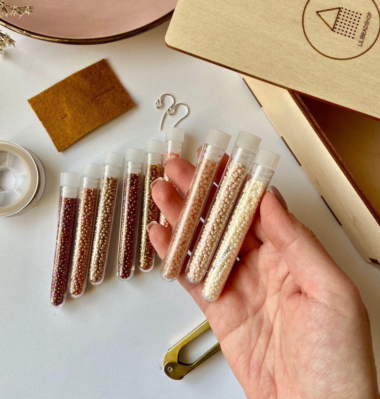 Seed bead kit digital tutorial Jewelry making KIT Kit Etsy