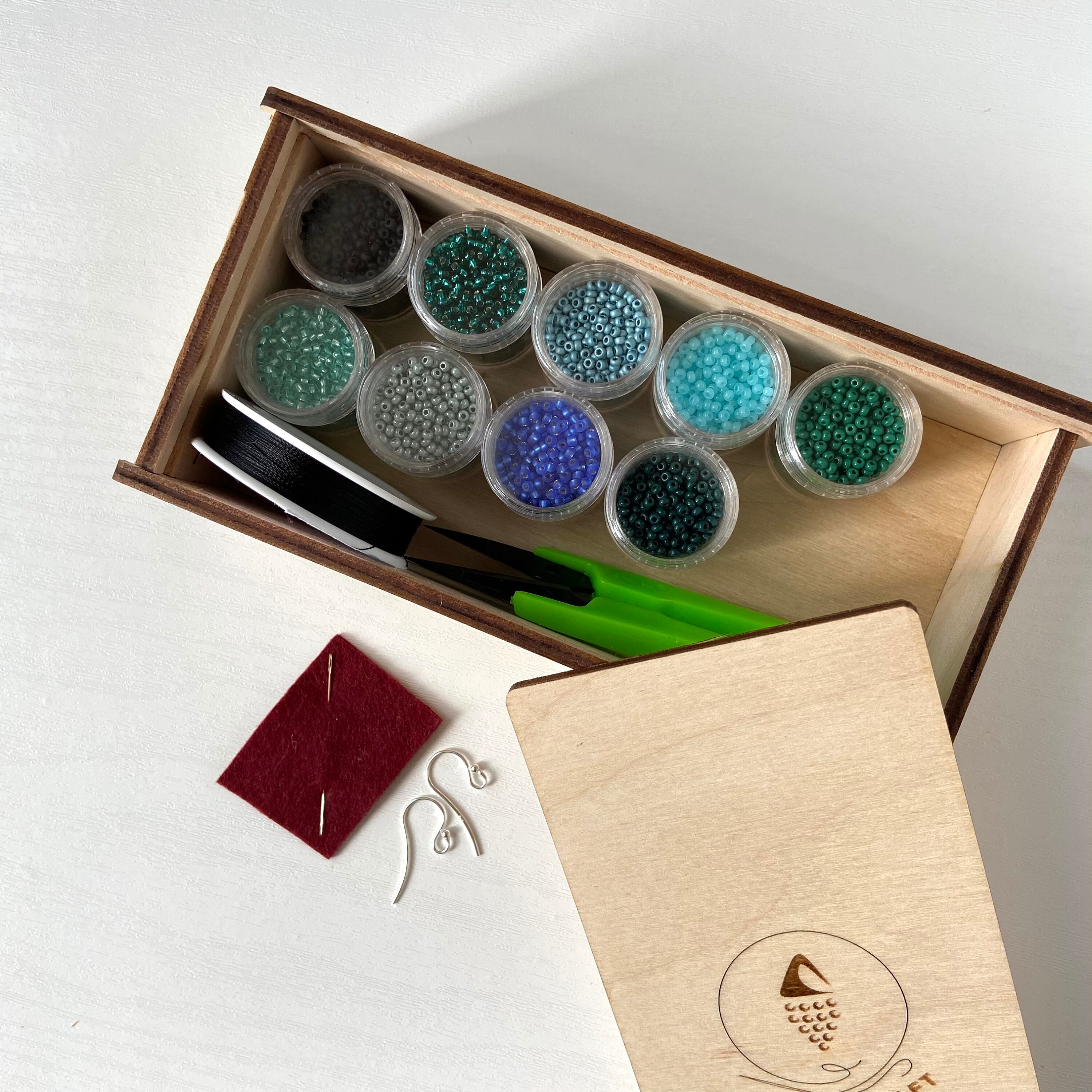 Seed bead kit digital tutorial Jewelry making KIT Kit Etsy