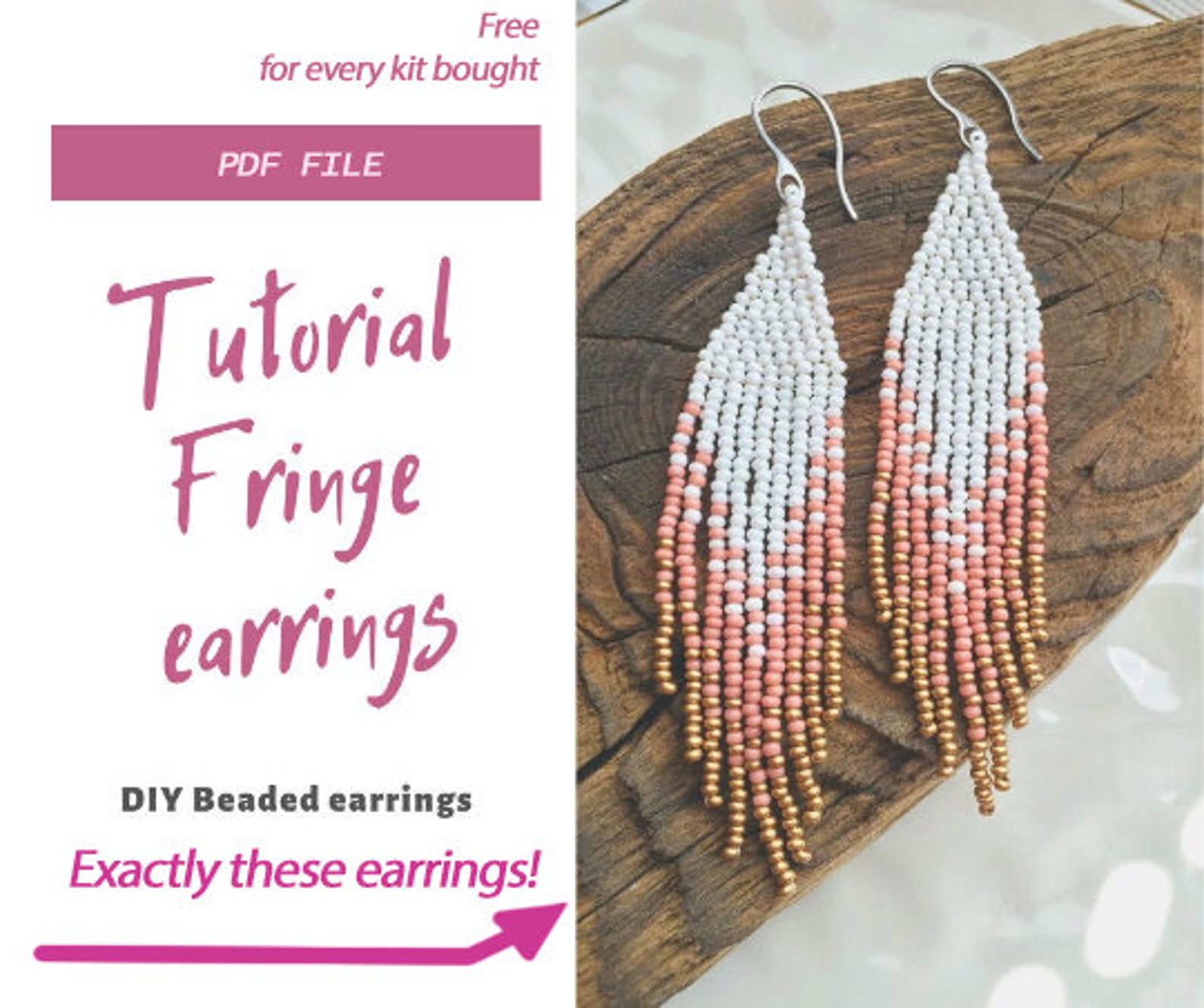 Seed bead kit Jewelry making KIT Kit for beading in Etsy