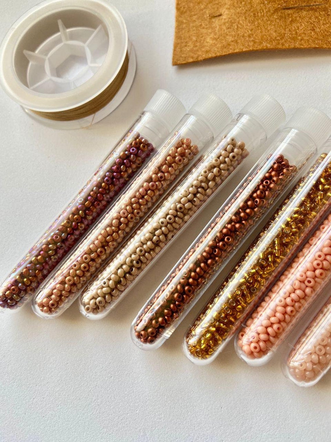 Seed bead kit digital tutorial Jewelry making KIT Kit Etsy