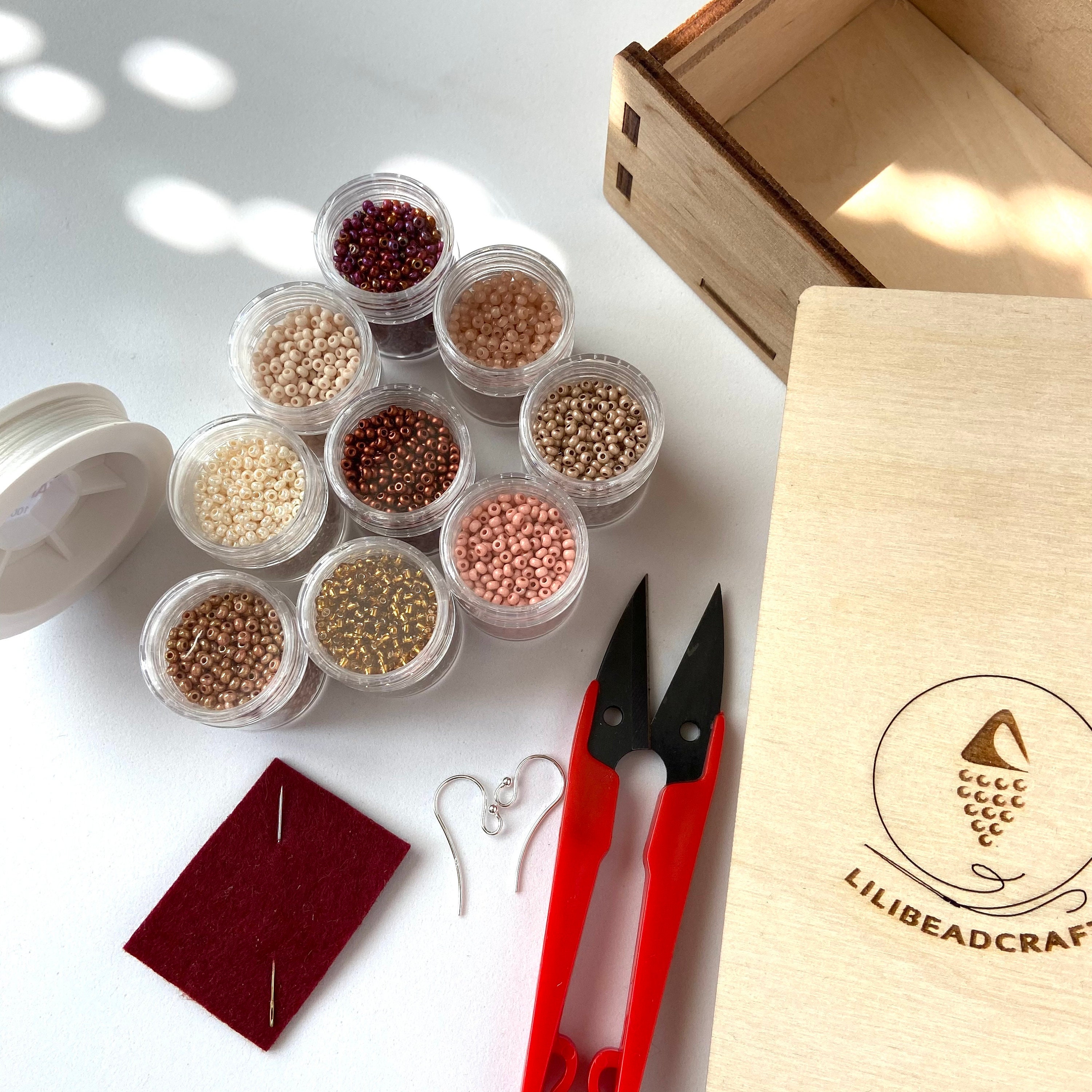 Seed bead kit digital tutorial Jewelry making KIT Kit Etsy