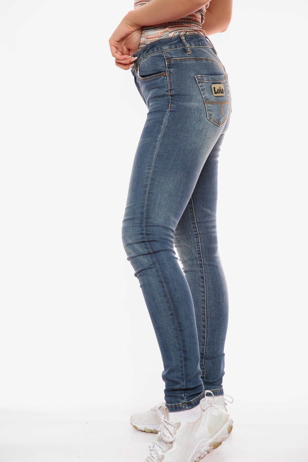 Buy Lois Denim Jeans Woman Six Valves Stretch Lua Push up UK 4 30