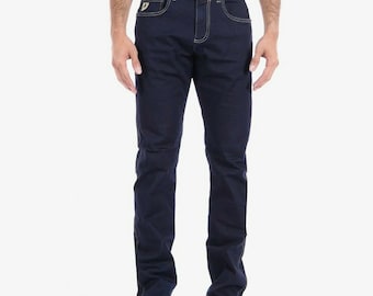 Lois Denim Jeans Six Valves Marvin straight regular fit size 28"-42" Mid Wash New Plus Size Sixvalves Dark wash