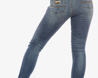 Jeans Lois Denim Femme Six Valves Stretch Lua Push Up UK 4 - 30 longueur 31" Jean 25" - 38" taille