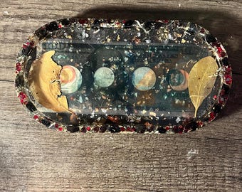 Money Tray - Black w Red Gems (limited edition)