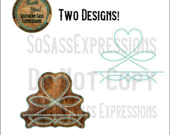 Heart Boot Stitch Design: Western Shirt PNG (Digital Download)