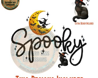 Spooky Halloween PNG Design: Sublimation & DTF (Digital Download)