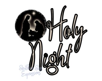Oh Holy Night Nativity Scene DIGITAL DOWNLOAD - Etsy