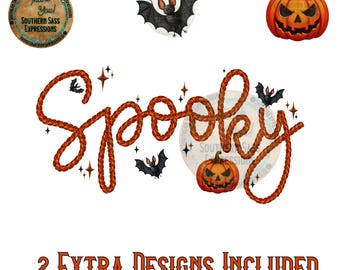 Spooky Halloween PNG Design: Shirt, Mug, Tumbler Sublimation (Digital Download)