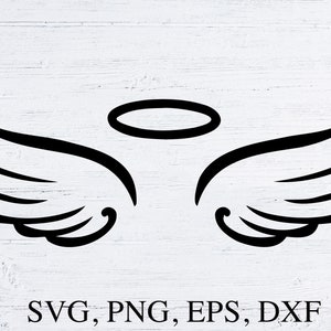 Angel Wings SVG in Loving Memory Cut Files for Cricut Digital Download ...