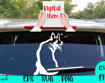 Dog Wagging Tail Rear Window Decal - Etsy