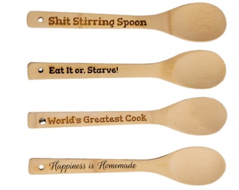 Engraved Wooden Spoons