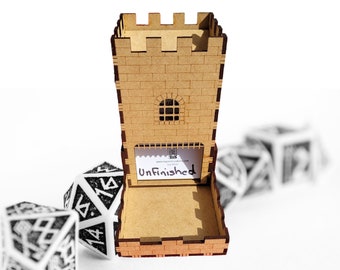 Handmade Collapsible Castle Dice Tower: D&D Tabletop RPG