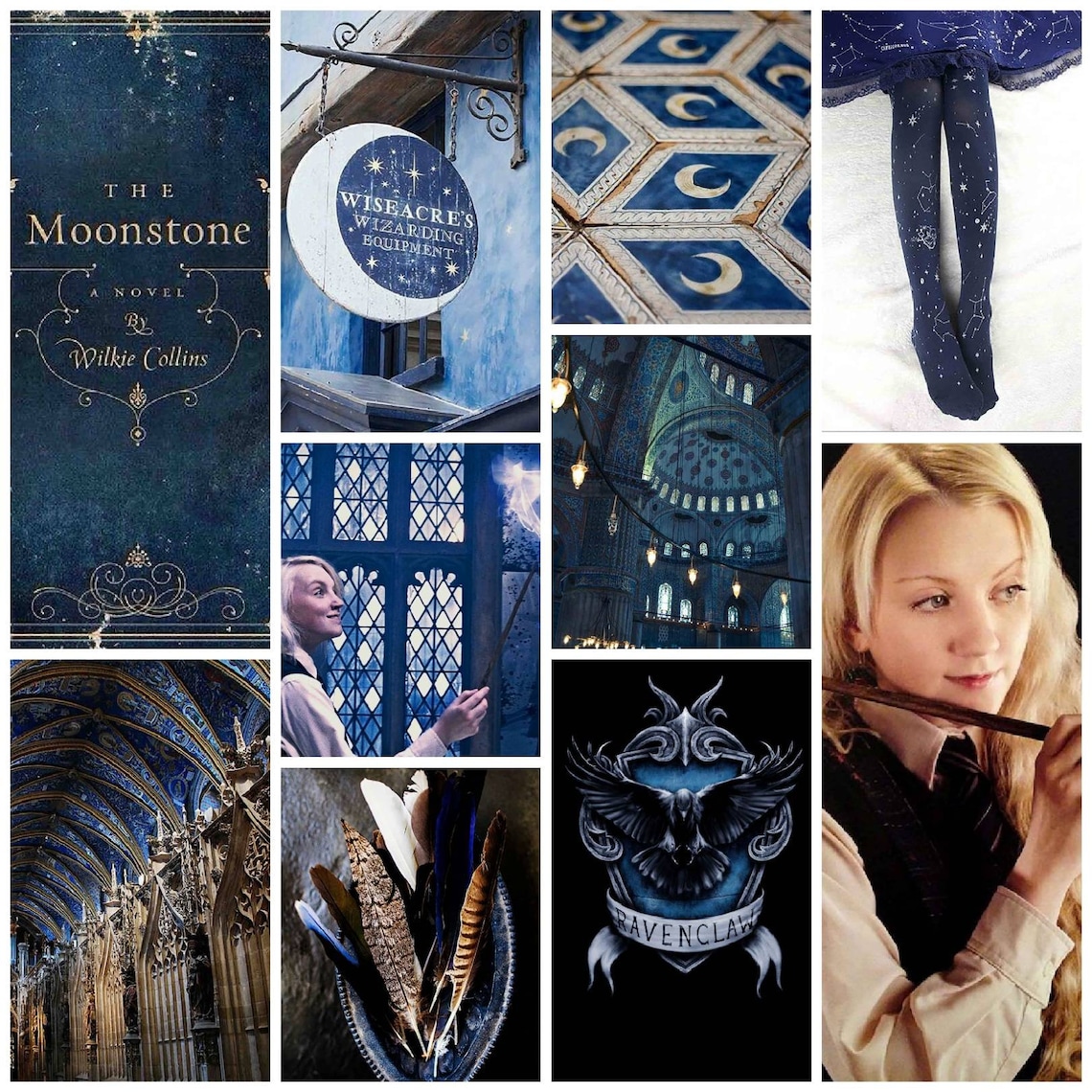 Ravenclaw Harry Potter Aesthetic Wall Collage Kit Luna Etsy