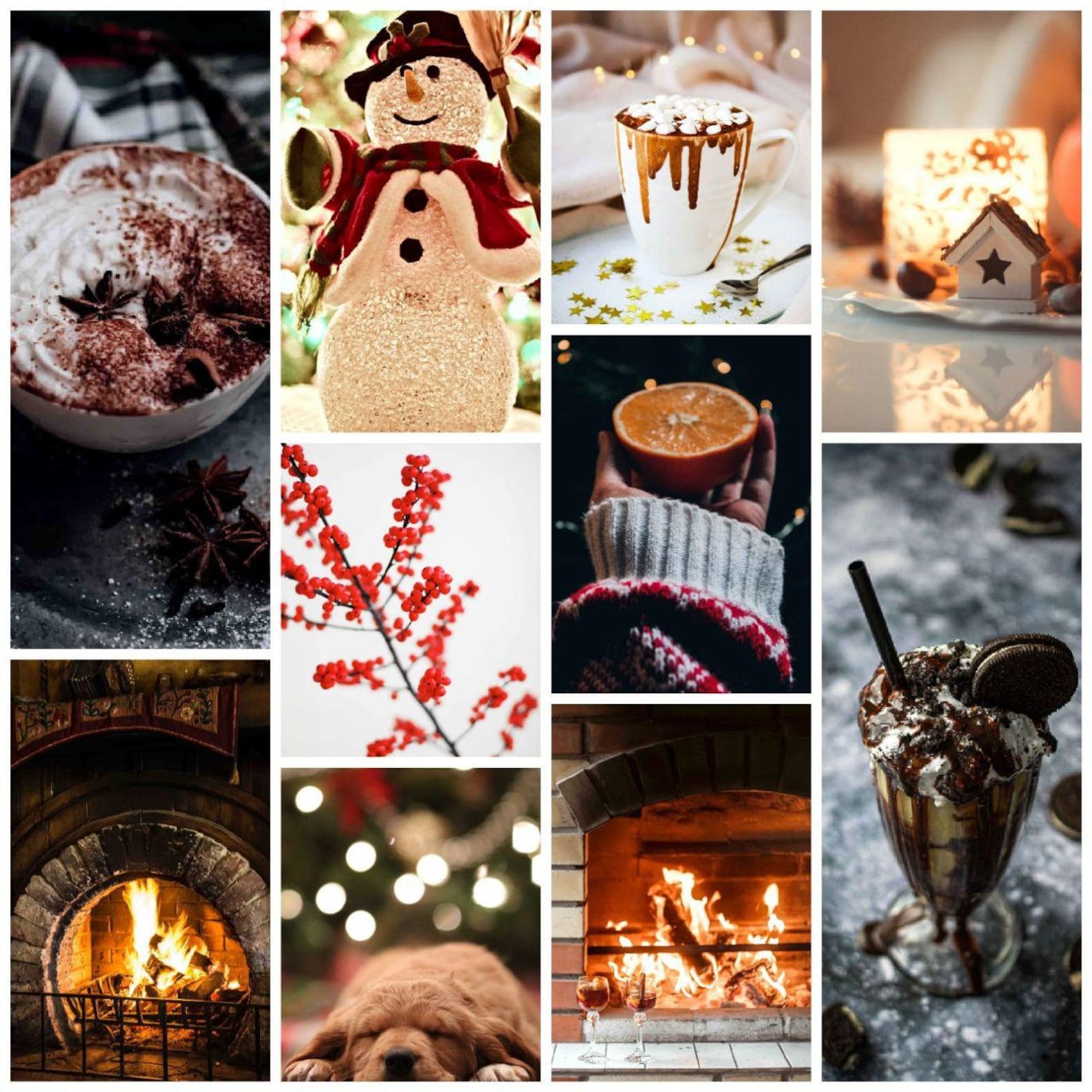 Christmas Aesthetic Wall Collage Kit 50pcs Digital Download - Etsy