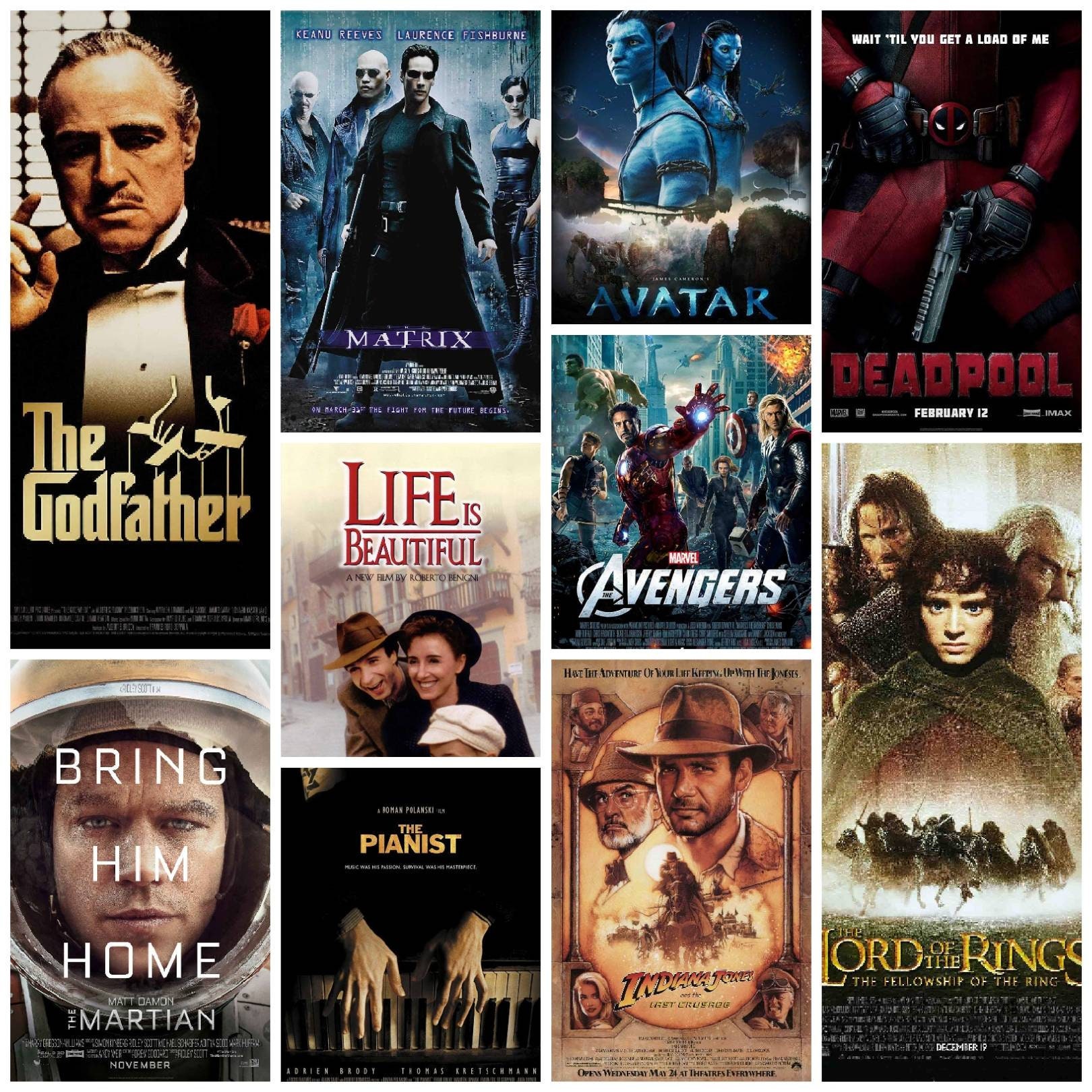 Movie Posters Aesthetic Wall Collage Kit. Movie Collage kit. Etsy