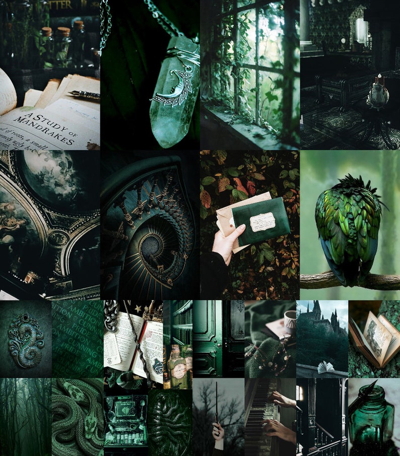 100 Four Wizards House Aesthetic Wall Collage Kit. Digital | Etsy