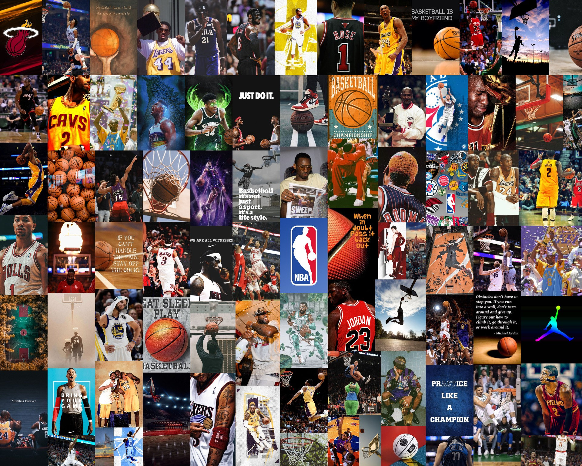 Basketball Aesthetic Wall Collage Kit Basketball Collage Wall Etsy