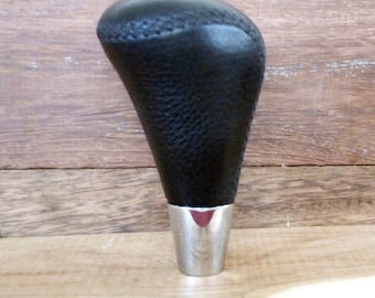 LEXUS cuero negro con botón de cambio de puntada negro para transmisión automática