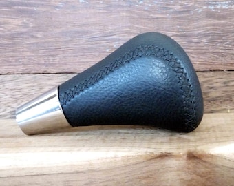 TOYOTA Anthracite Leather with Black Stitch Shift Knob for Camry Corolla Rav4 Yaris Prius Landcruiser Models with Automatic Transmission
