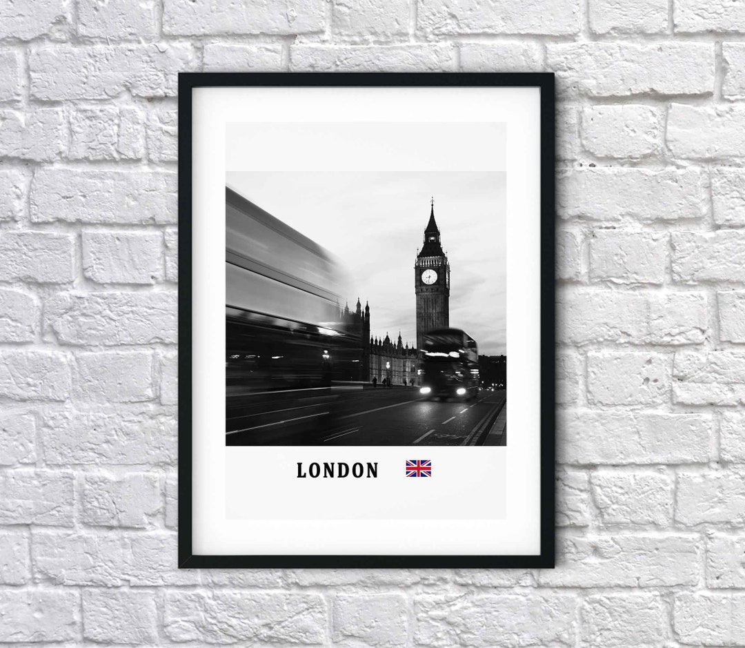 London Prints London Poster UK Big Ben Traditional Travel - Etsy