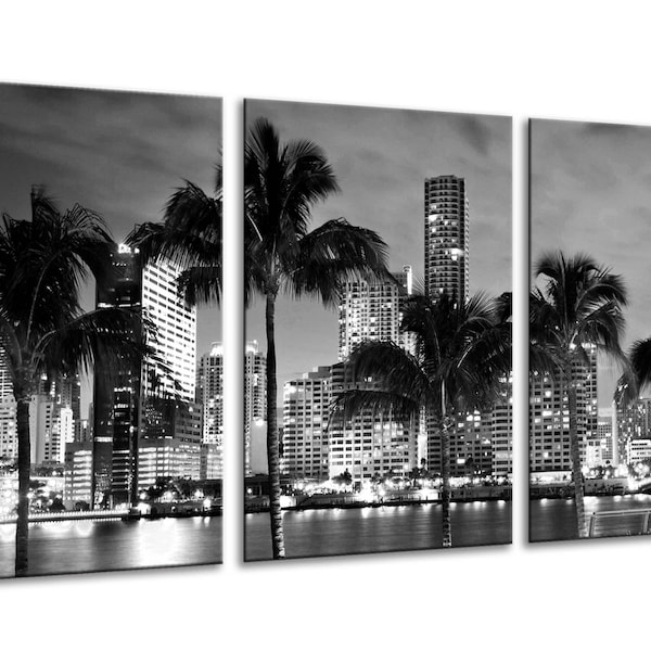Miami Skyline Etsy