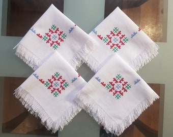 Lacy napkins Ukraine crocheting handmade napkins knitted napkin Vintage Cotton napkins home decor