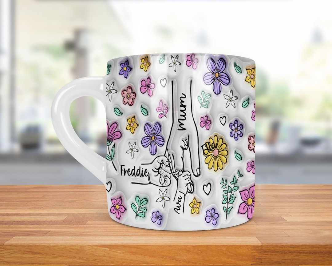 Personalized 3D Inflated Effect Ceramic Mug For Sisters