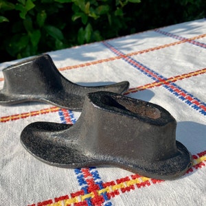 2pc Lot Vintage Cast Iron Cobbler Shoe Forms Vintage Cast Iron Shoe Form Pair Of Antique Cast Iron Children’s Shoe Form Unique Vintage Decor