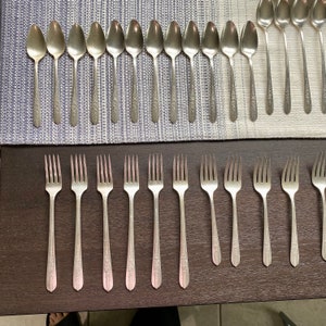 57 Piece 1939 Regal Rose Nobility Plate Silverware With Tarnish Proof ...