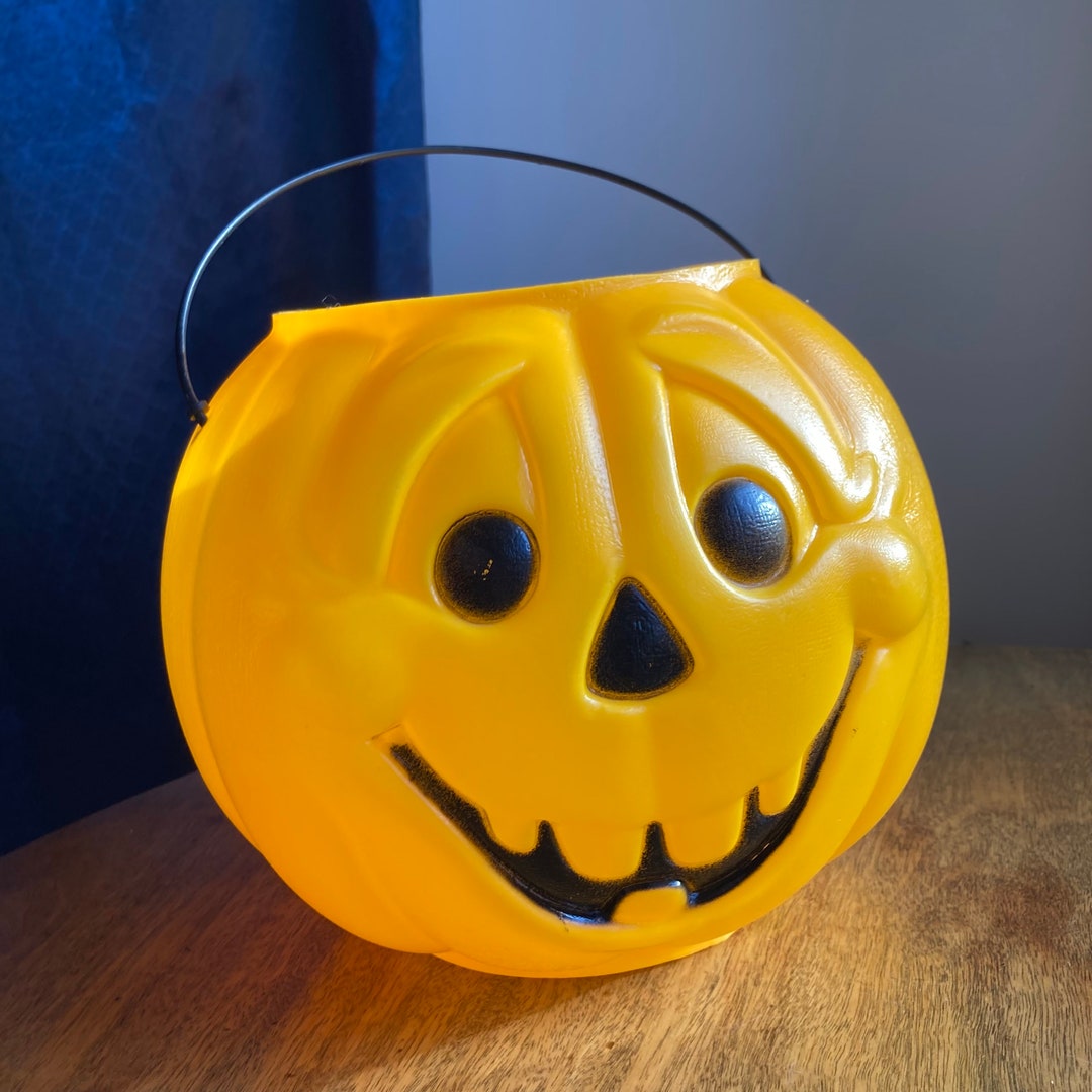 Vintage Halloween Treat Bucket 1980s General Foam Plastics Halloween