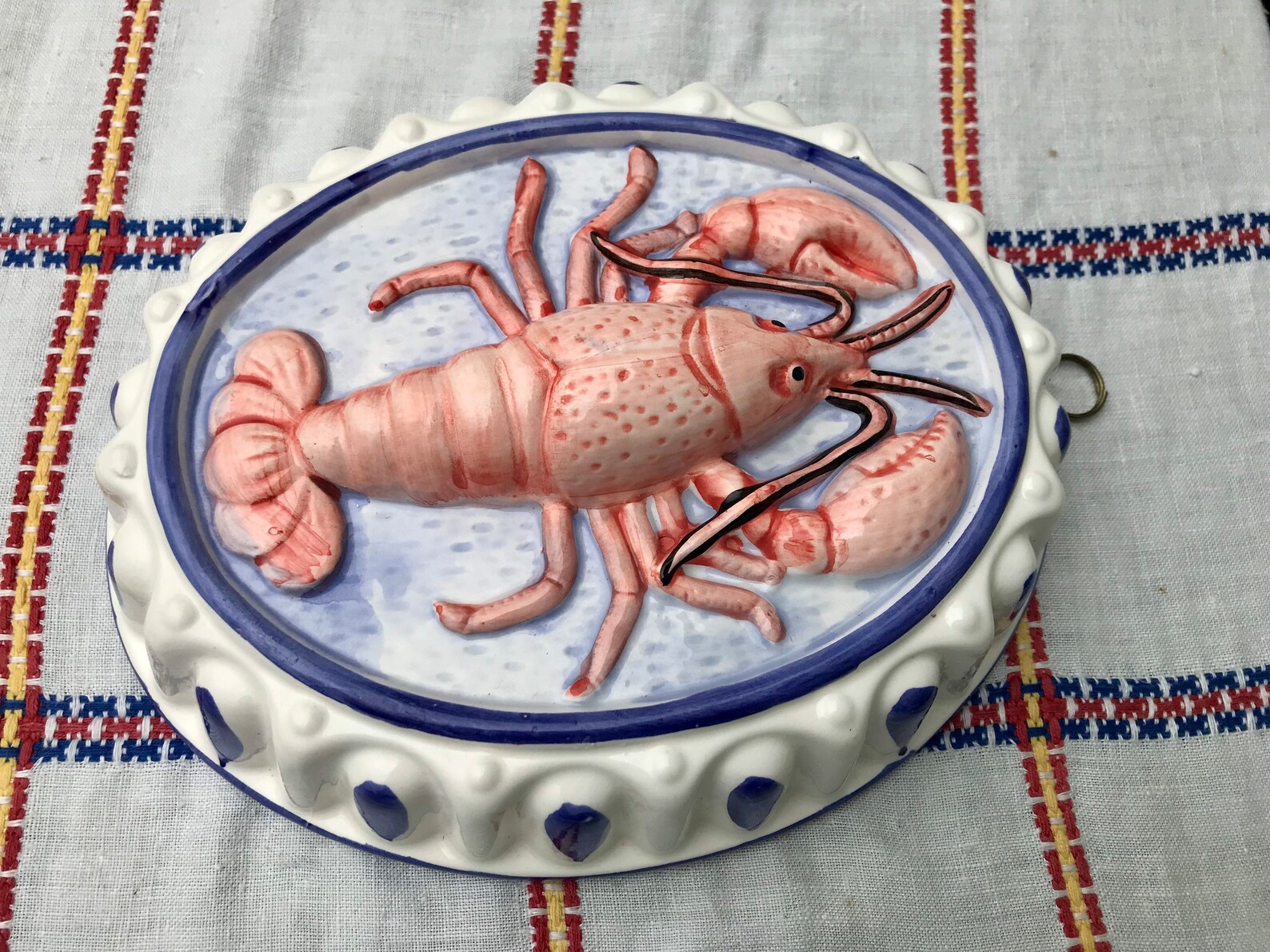 Vintage Ceramic Lobster Decorative Mold 10x 8 Vintage Etsy