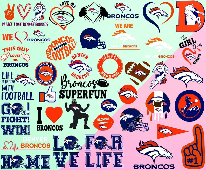 Download Denver Broncos svg dxf png Denver Broncos svg bundle NFL ...