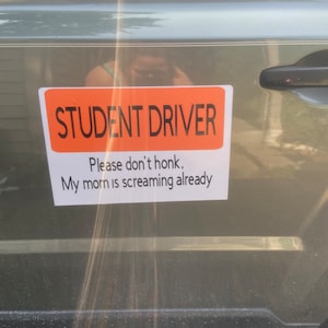 Student driver magnet