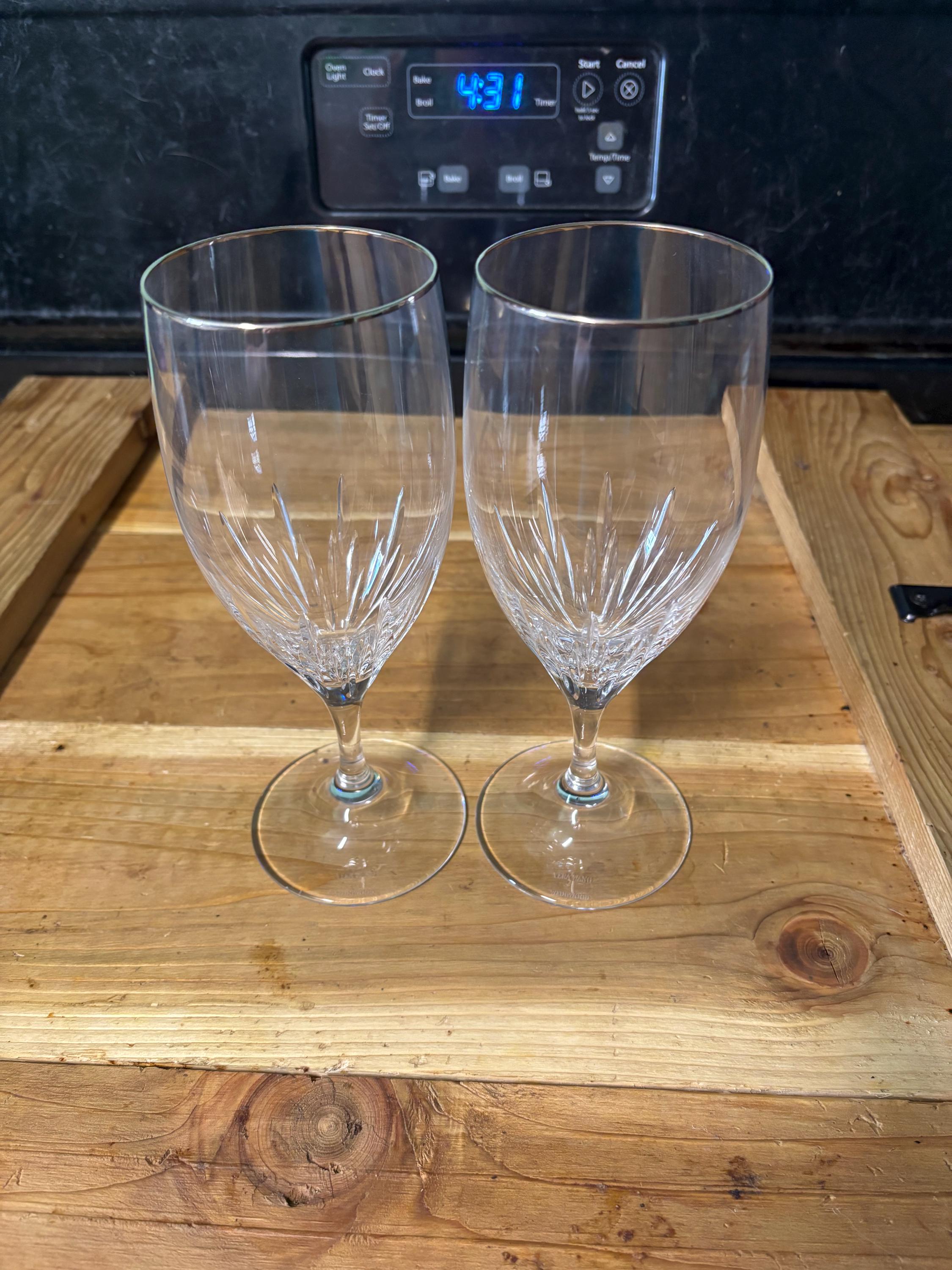 Vera wang Wedgwood crystal iced tea glass
