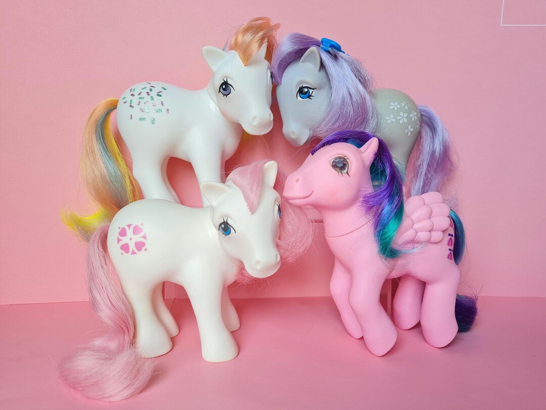 4 Ponies Bait Lot Ponies Mlpg1. Set of 4 Ponies With Defects. Confetti HK ...