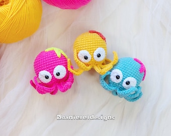 Crochet Kawaii Octopus Amigurumi Pattern: No Sew (PDF Pattern)