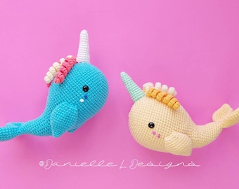 Kawaii Narwhal Crochet Pattern: Amigurumi Whale (PDF Pattern)