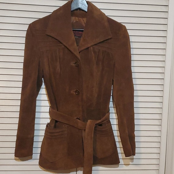 Vintage Women's 70s Brown Suede Jacket