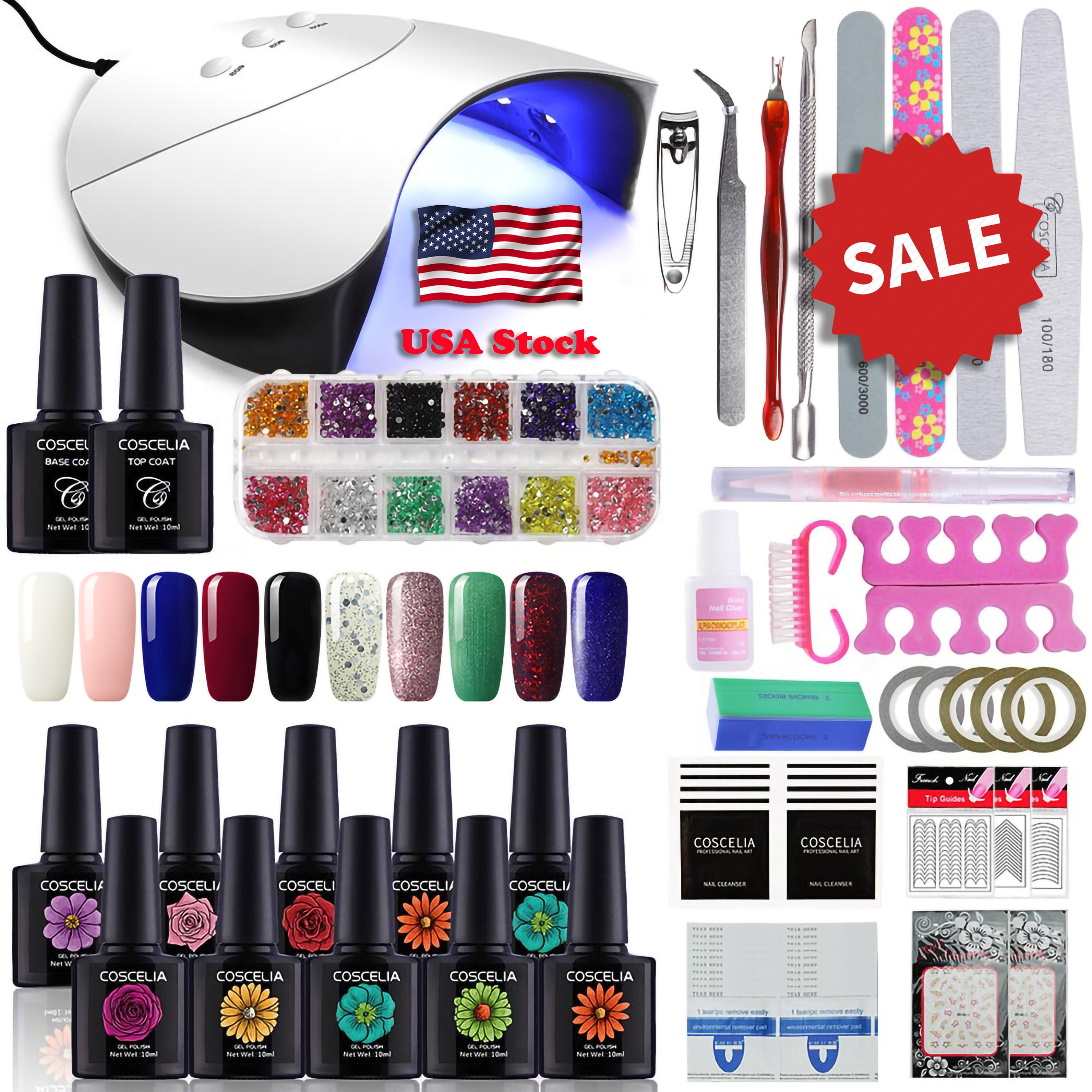 Gel Polish Kit Gel Nail Polish Kit Manicure Set Manicure Etsy