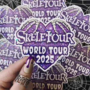 Sticker holographique SKELETOUR 2025 || Ghost The Band Ghost BC Papa Emeritus IV Papa V Perpetua Cardinal Copia Terzo Secondo Ghoul sans nom