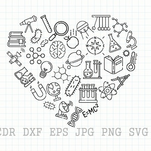 Science svg, scientist svg, teacher gift, chemistry clipart, teaching svg, teacher life, school print, shool life print